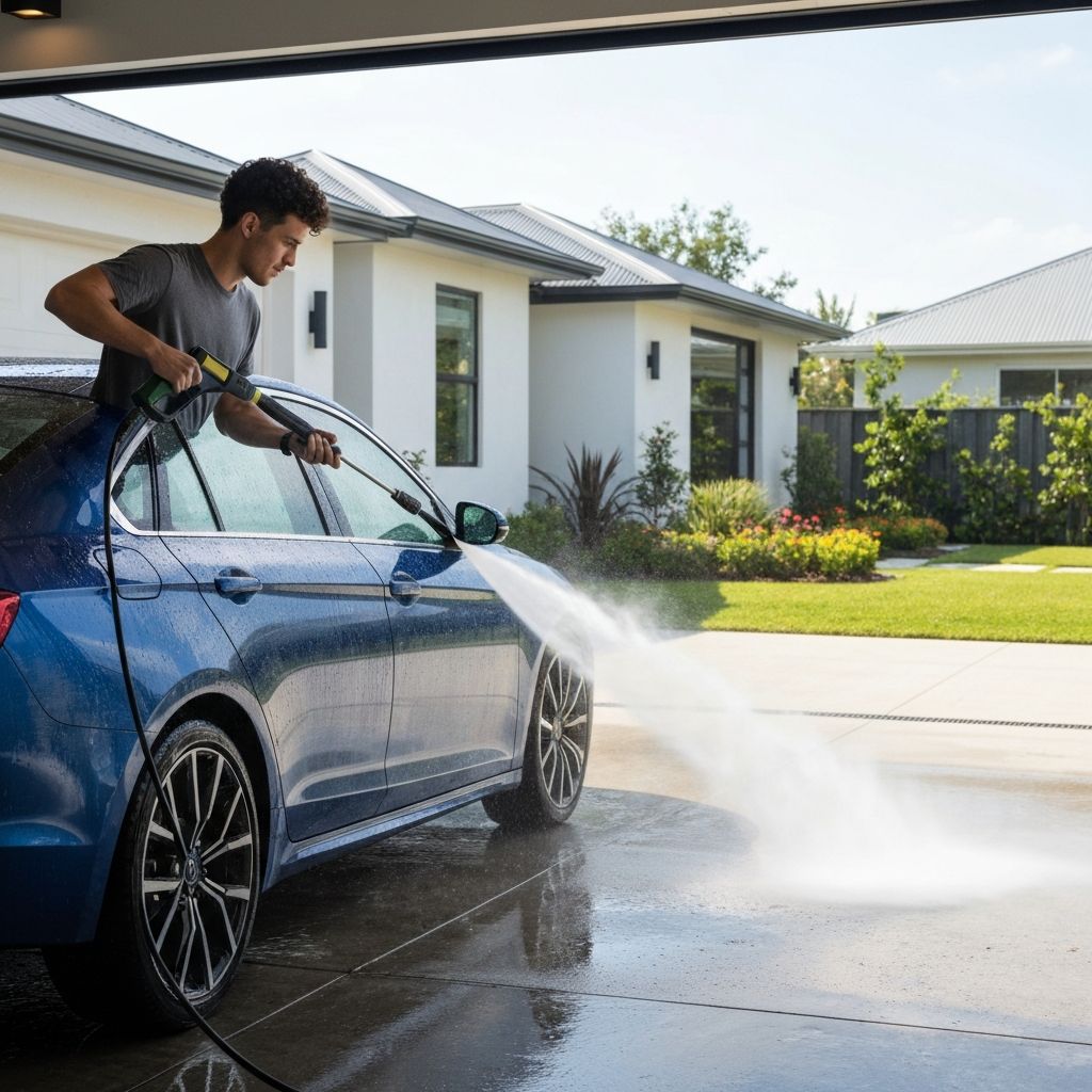 Lavadora Grandfalls Pro em uso